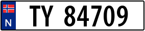 Truck License Plate